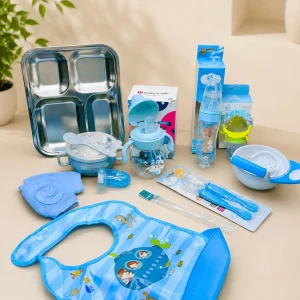 Baby Feeding Combo Pack - Blue